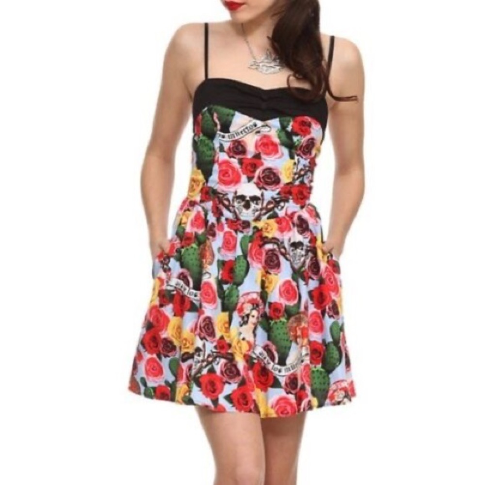 Hell Bunny Day of the Dead Mini Dress
